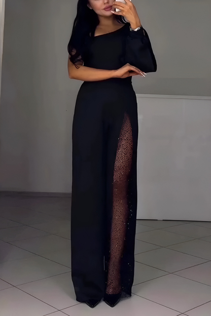 HARPER - Modern wide-leg jumpsuit