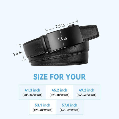 Mens Leather Ratchet Belt