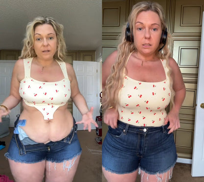 Final 3 Hours: 40% OFF🔥3 Piece Bodysuits For Women Sexy Ribbed Strappy Square Neck Stretch Tank Tops Bodysuits