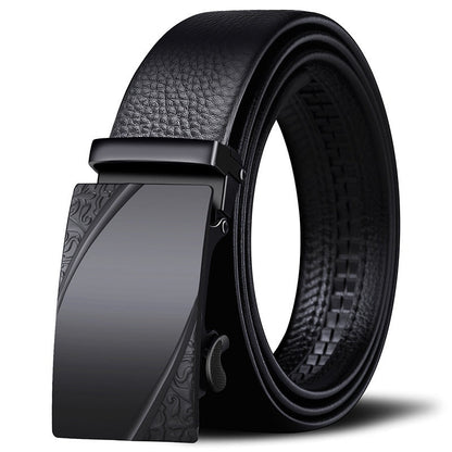 Mens Leather Ratchet Belt