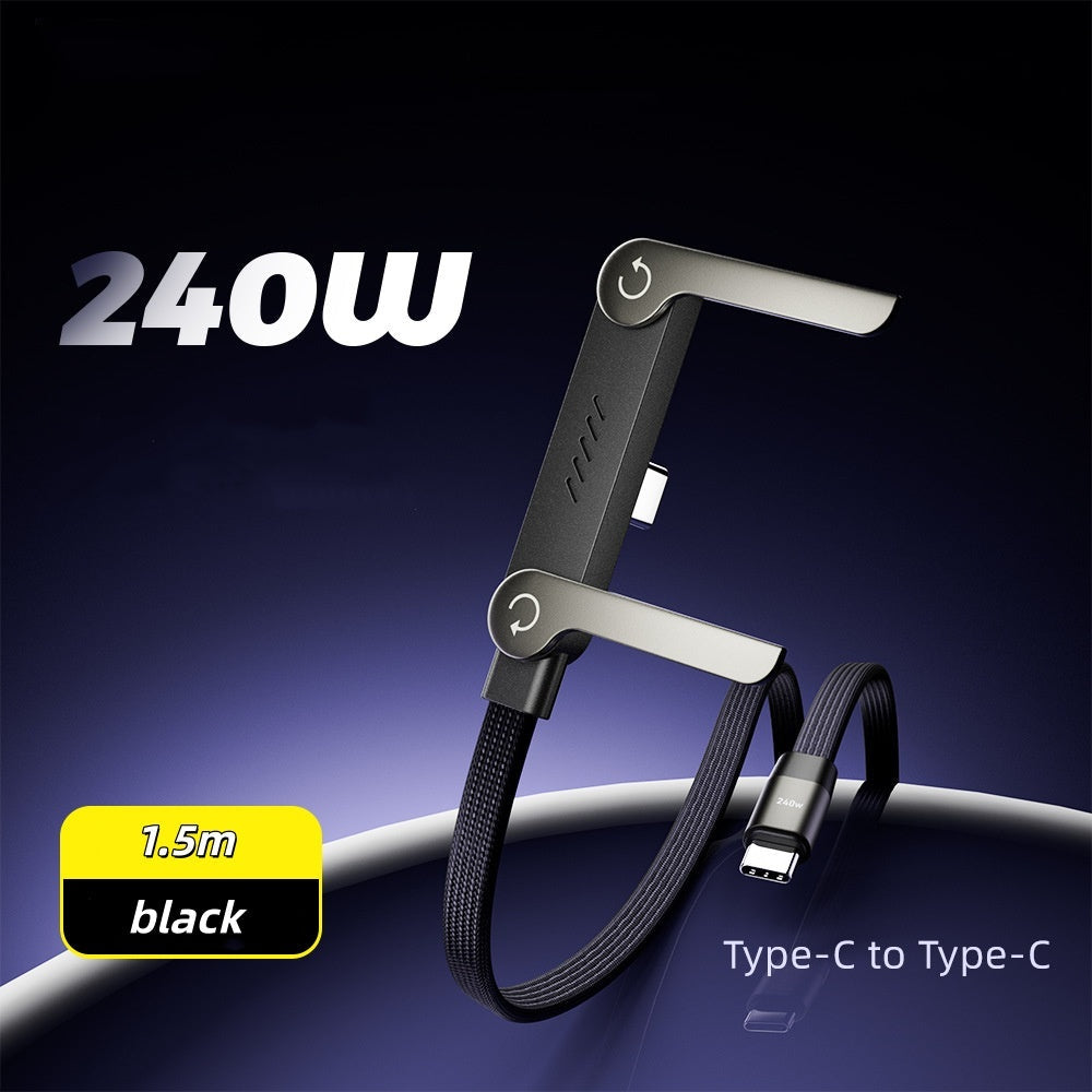 Invisible Holder Charger Cable with Stand-240w super fast charging